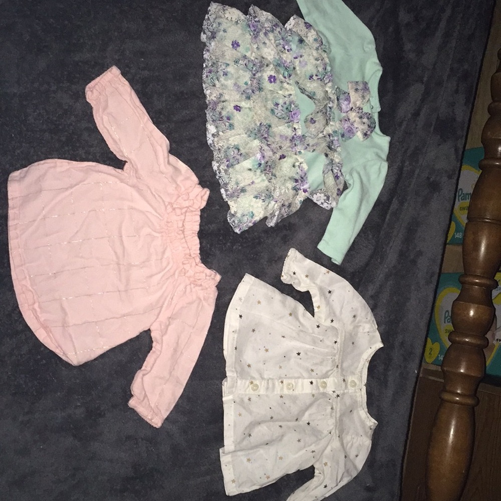 2-  0-3months tops and 1- 0-3month top